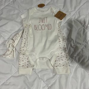 Baby girl new with tags Rae Dunn outfit